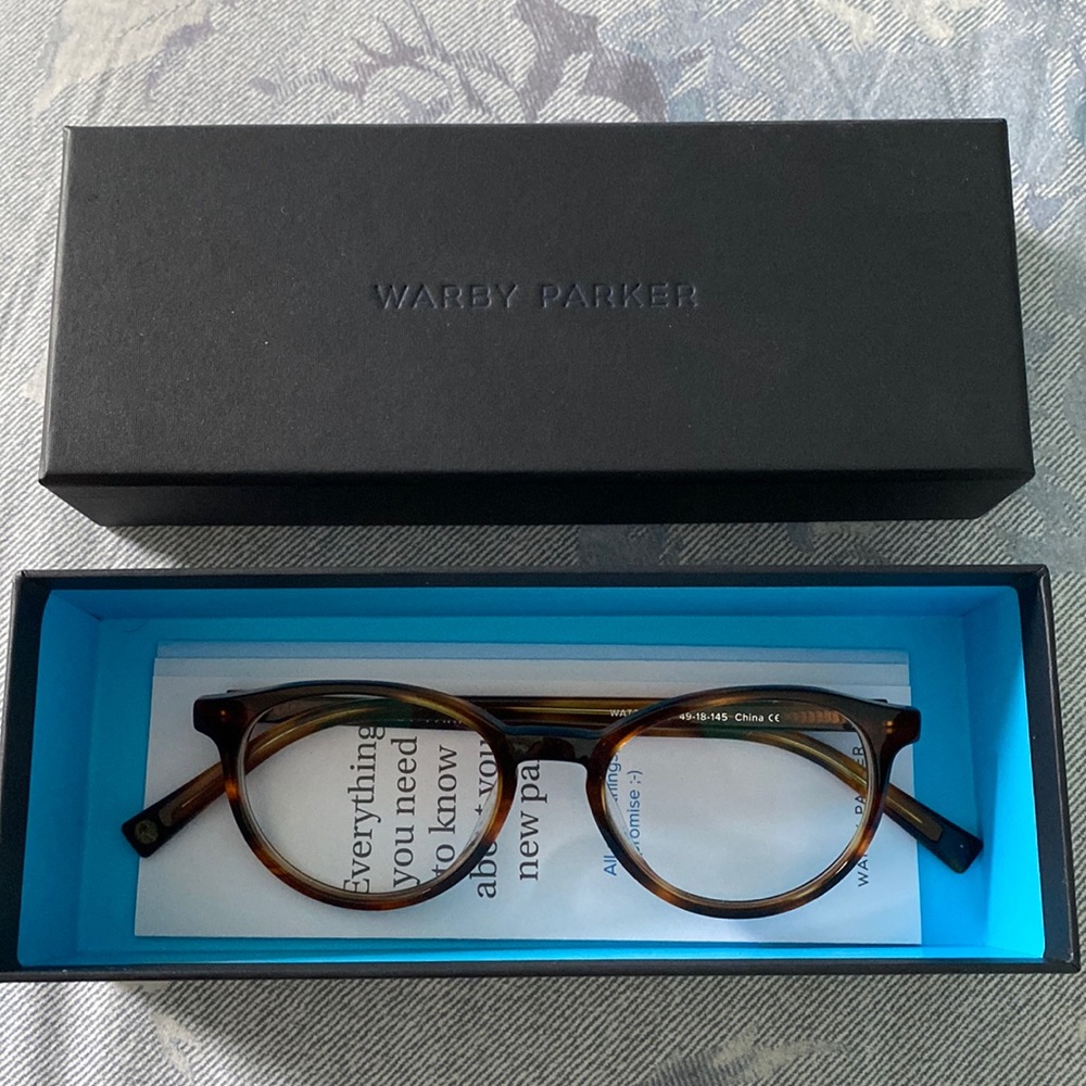Warby Parker Watts glasses tortoise  -0.75 prescription